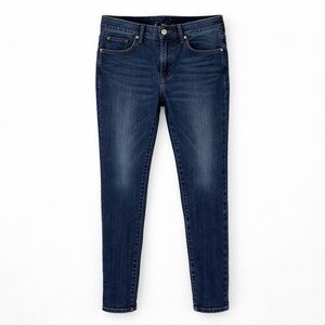 Uniqlo Dark Wash Skinny Jeans Women’s 30 Stretch Slim Fit Minimalist Denim